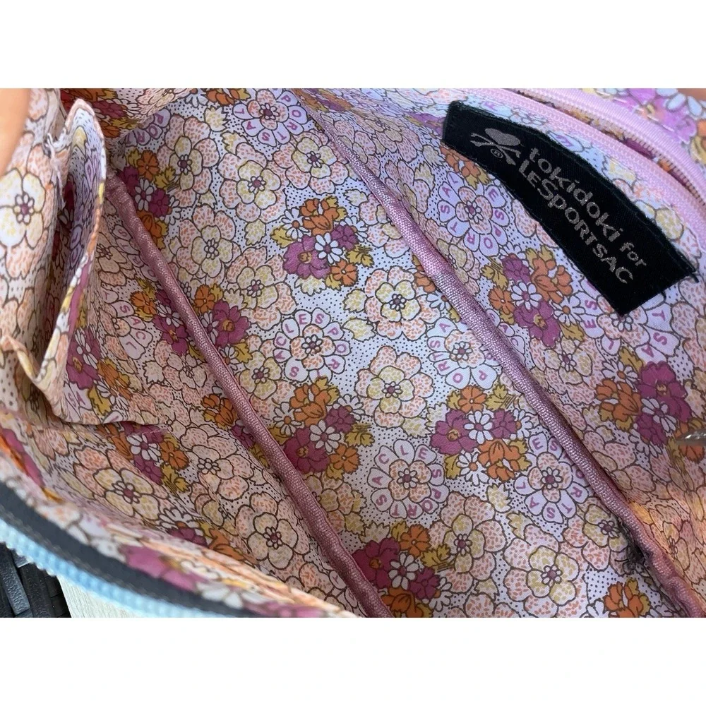 Lesportsac Tokidoki With Pink Jungle Animal Elephant Giraffe Classic Hobo Bag